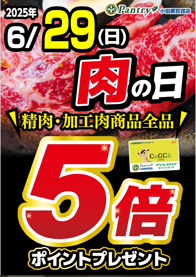 ポイントがたまる肉の日