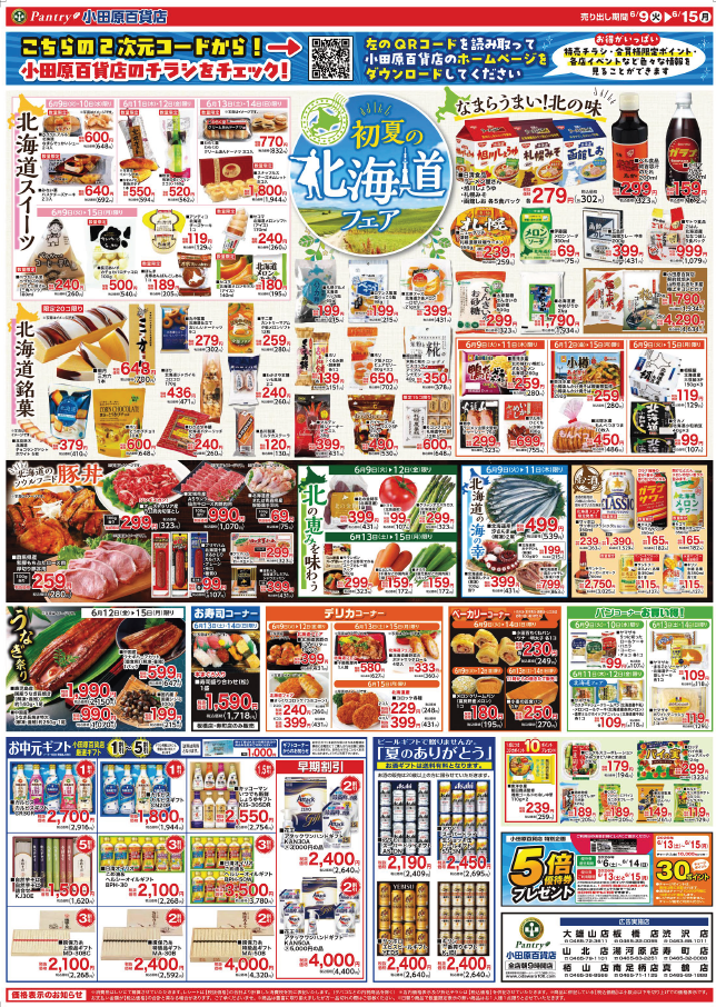 【全店舗共通チラシ】 6/9（火）～ 6/15（月） 初夏の北海道フェア